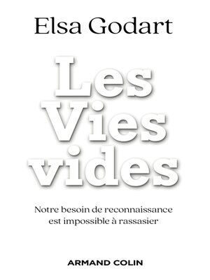 cover image of Les Vies vides